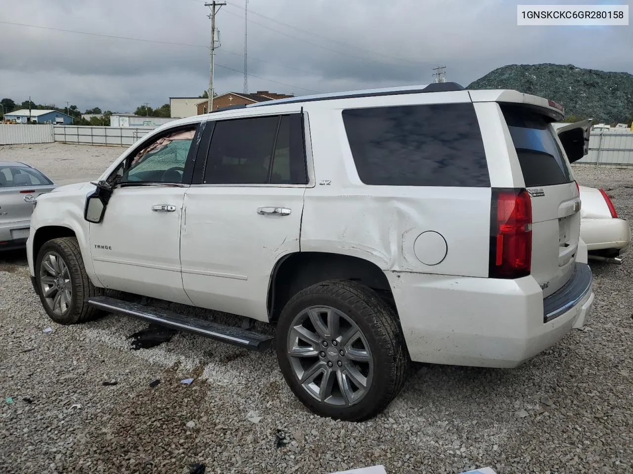 2016 Chevrolet Tahoe K1500 Ltz VIN: 1GNSKCKC6GR280158 Lot: 72399894