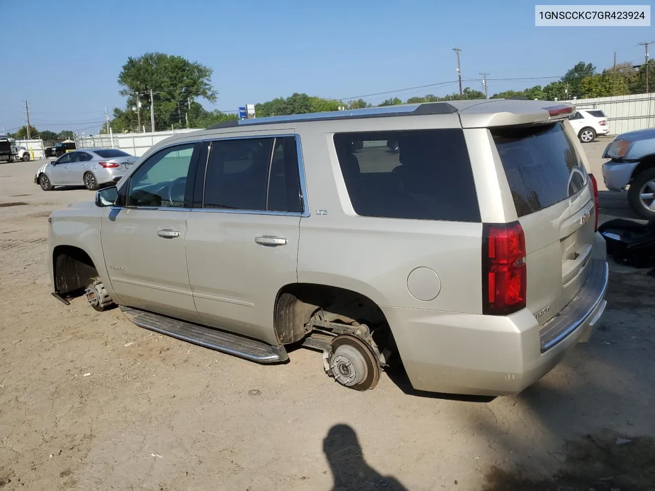 2016 Chevrolet Tahoe C1500 Ltz VIN: 1GNSCCKC7GR423924 Lot: 72565304