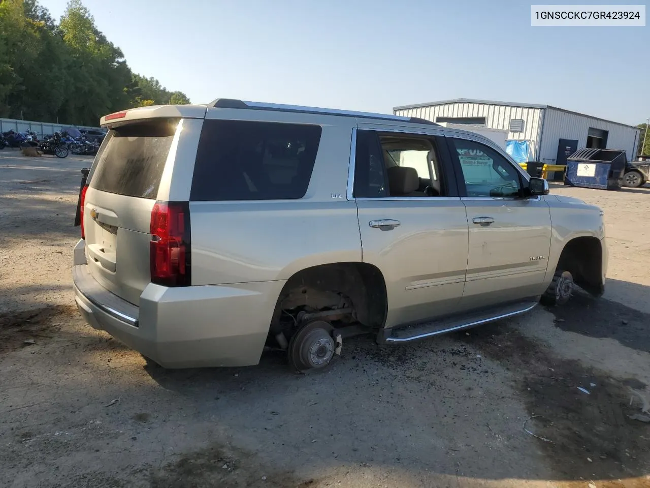 2016 Chevrolet Tahoe C1500 Ltz VIN: 1GNSCCKC7GR423924 Lot: 72565304