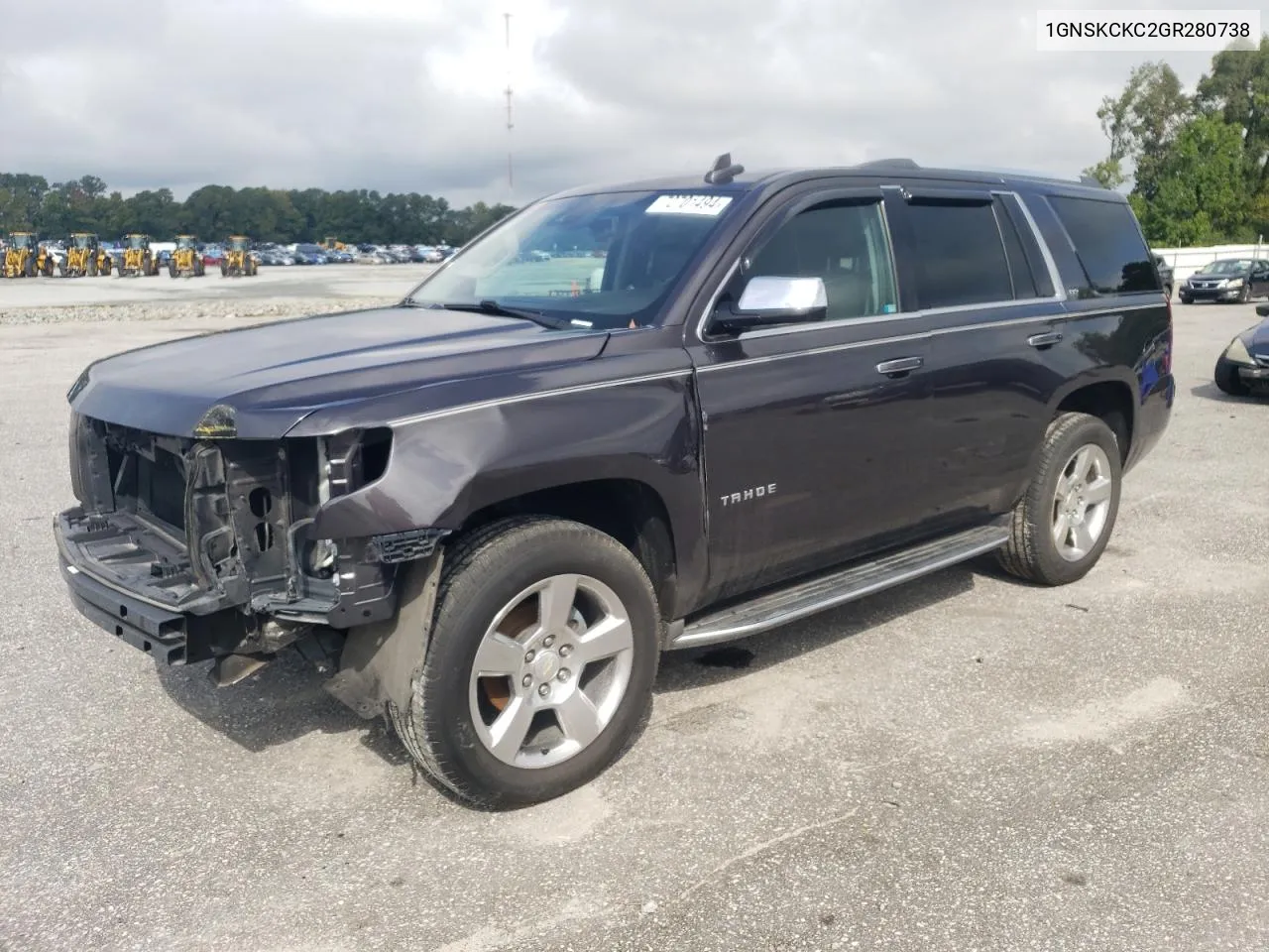 2016 Chevrolet Tahoe K1500 Ltz VIN: 1GNSKCKC2GR280738 Lot: 72701494