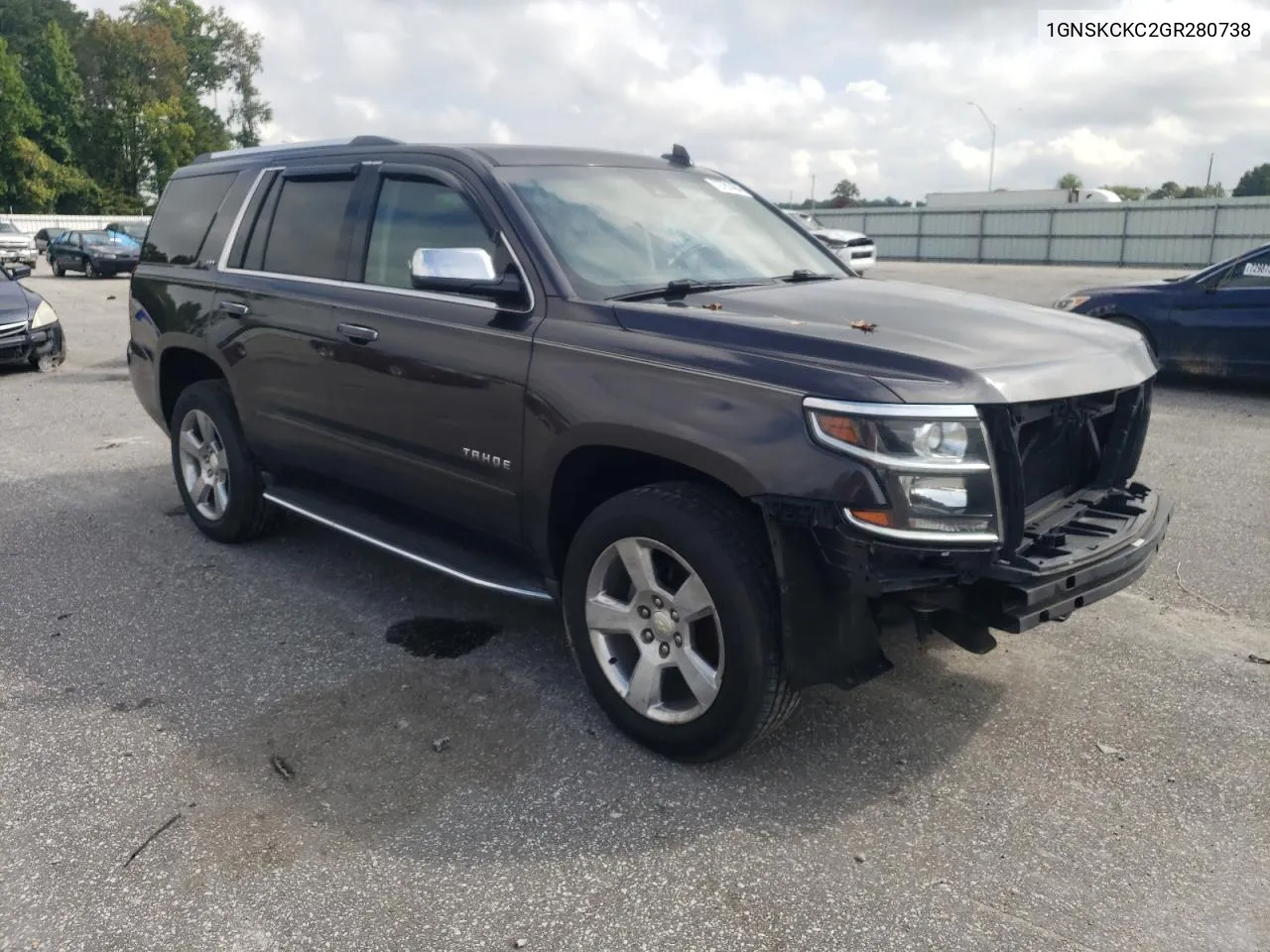 2016 Chevrolet Tahoe K1500 Ltz VIN: 1GNSKCKC2GR280738 Lot: 72701494