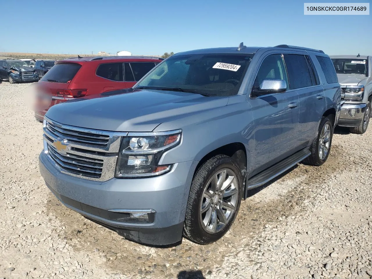 2016 Chevrolet Tahoe K1500 Ltz VIN: 1GNSKCKC0GR174689 Lot: 72959204