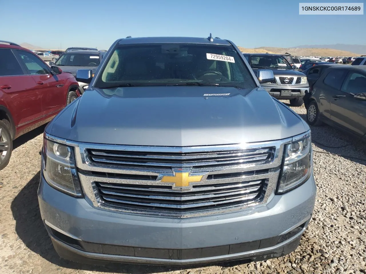 2016 Chevrolet Tahoe K1500 Ltz VIN: 1GNSKCKC0GR174689 Lot: 72959204