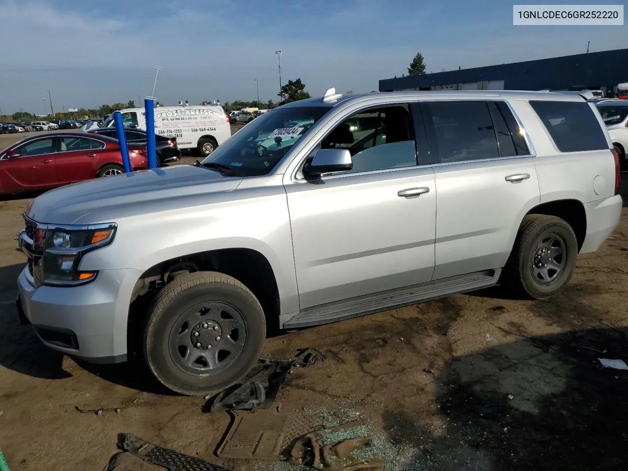 2016 Chevrolet Tahoe Police VIN: 1GNLCDEC6GR252220 Lot: 73020434