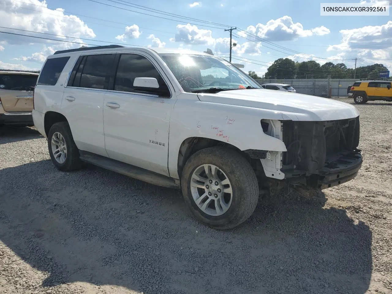 2016 Chevrolet Tahoe C1500 Ls VIN: 1GNSCAKCXGR392561 Lot: 73091484