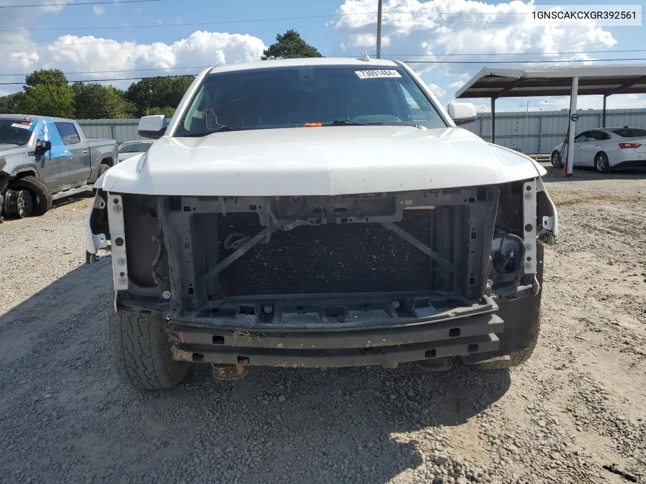 2016 Chevrolet Tahoe C1500 Ls VIN: 1GNSCAKCXGR392561 Lot: 73091484