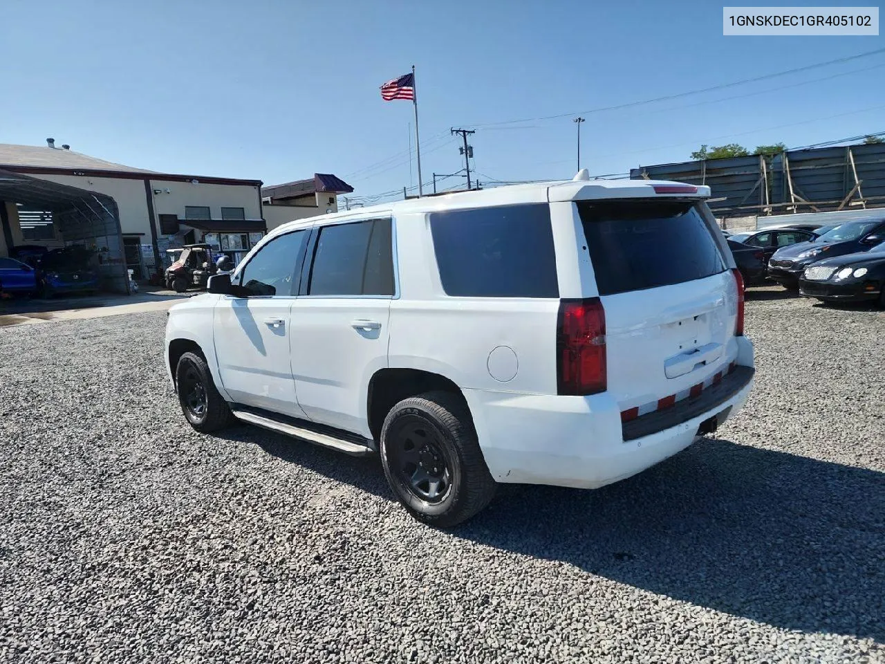 2016 Chevrolet Tahoe Police VIN: 1GNSKDEC1GR405102 Lot: 73126294