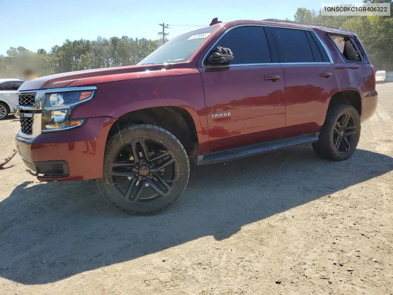 2016 Chevrolet Tahoe C1500 Lt VIN: 1GNSCBKC1GR406322 Lot: 73228664