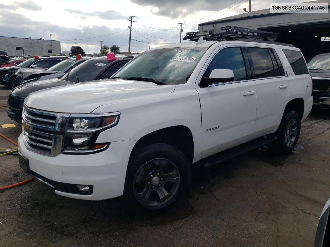 2016 Chevrolet Tahoe K1500 Lt VIN: 1GNSKBKC4GR441746 Lot: 73539264