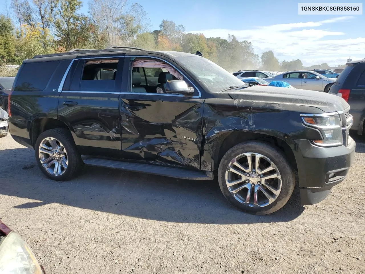 2016 Chevrolet Tahoe K1500 Lt VIN: 1GNSKBKC8GR358160 Lot: 73576484