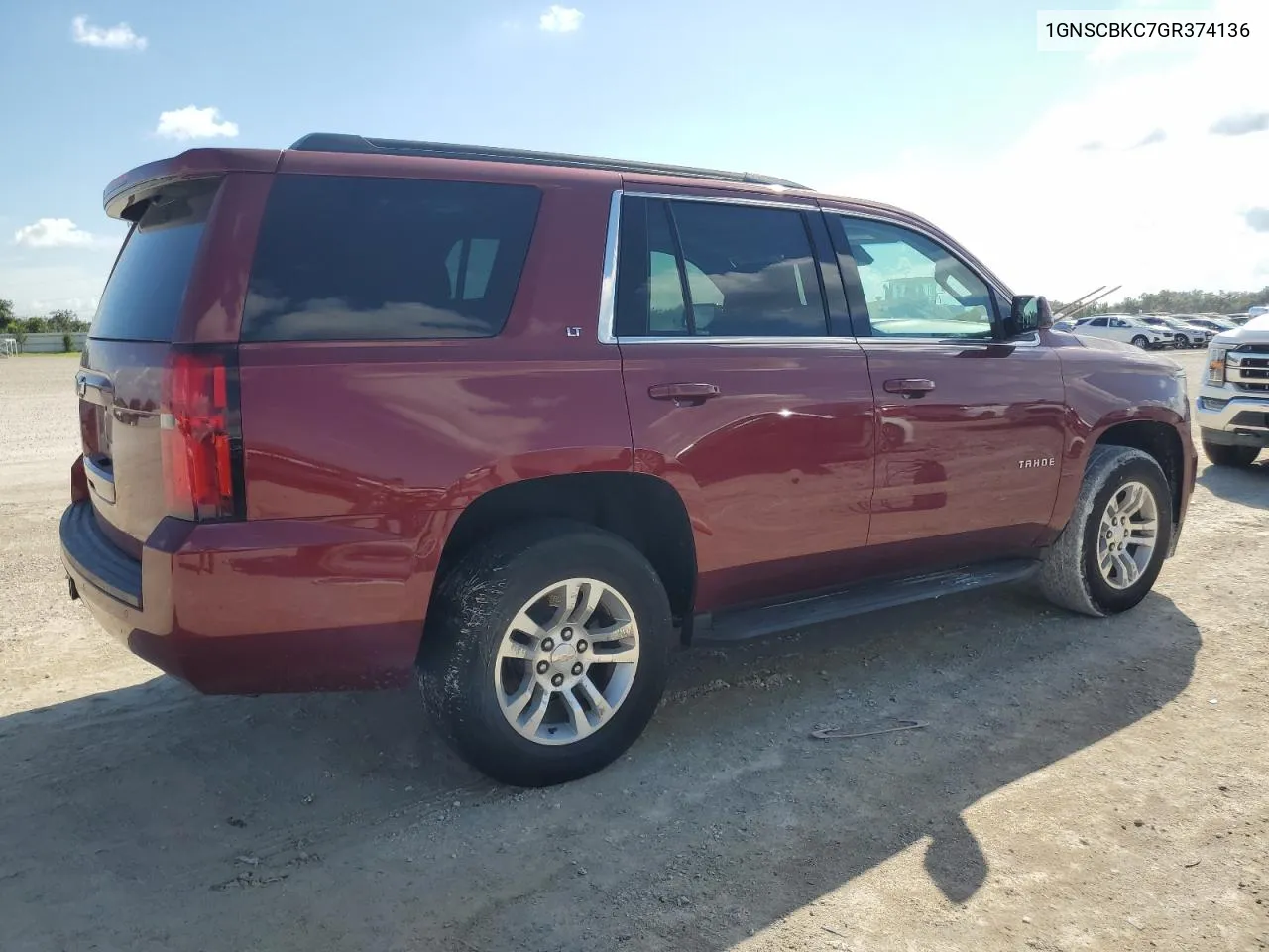 2016 Chevrolet Tahoe C1500 Lt VIN: 1GNSCBKC7GR374136 Lot: 73667664