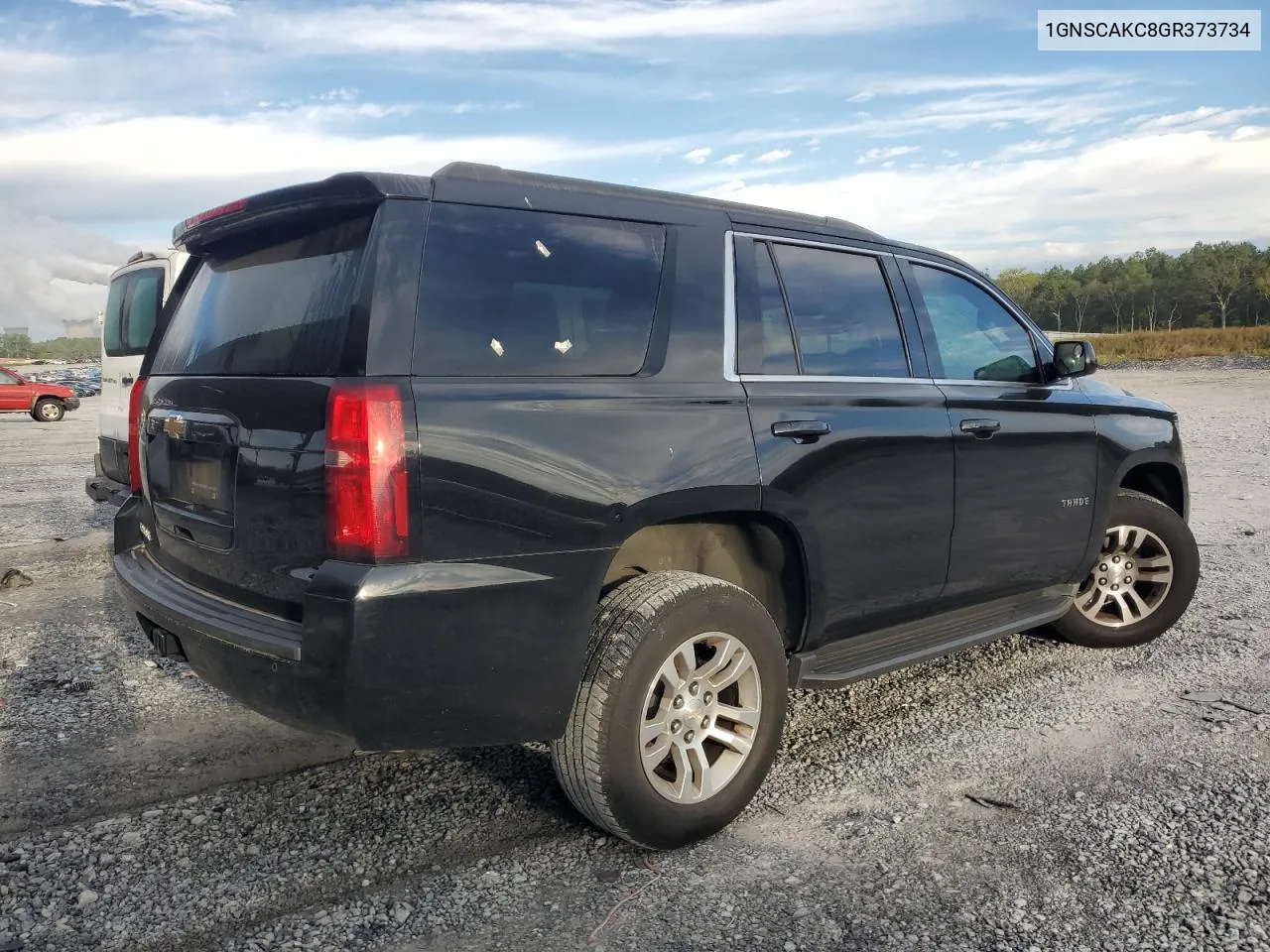 2016 Chevrolet Tahoe C1500 Ls VIN: 1GNSCAKC8GR373734 Lot: 73786474