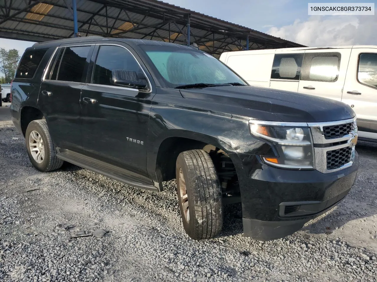 2016 Chevrolet Tahoe C1500 Ls VIN: 1GNSCAKC8GR373734 Lot: 73786474