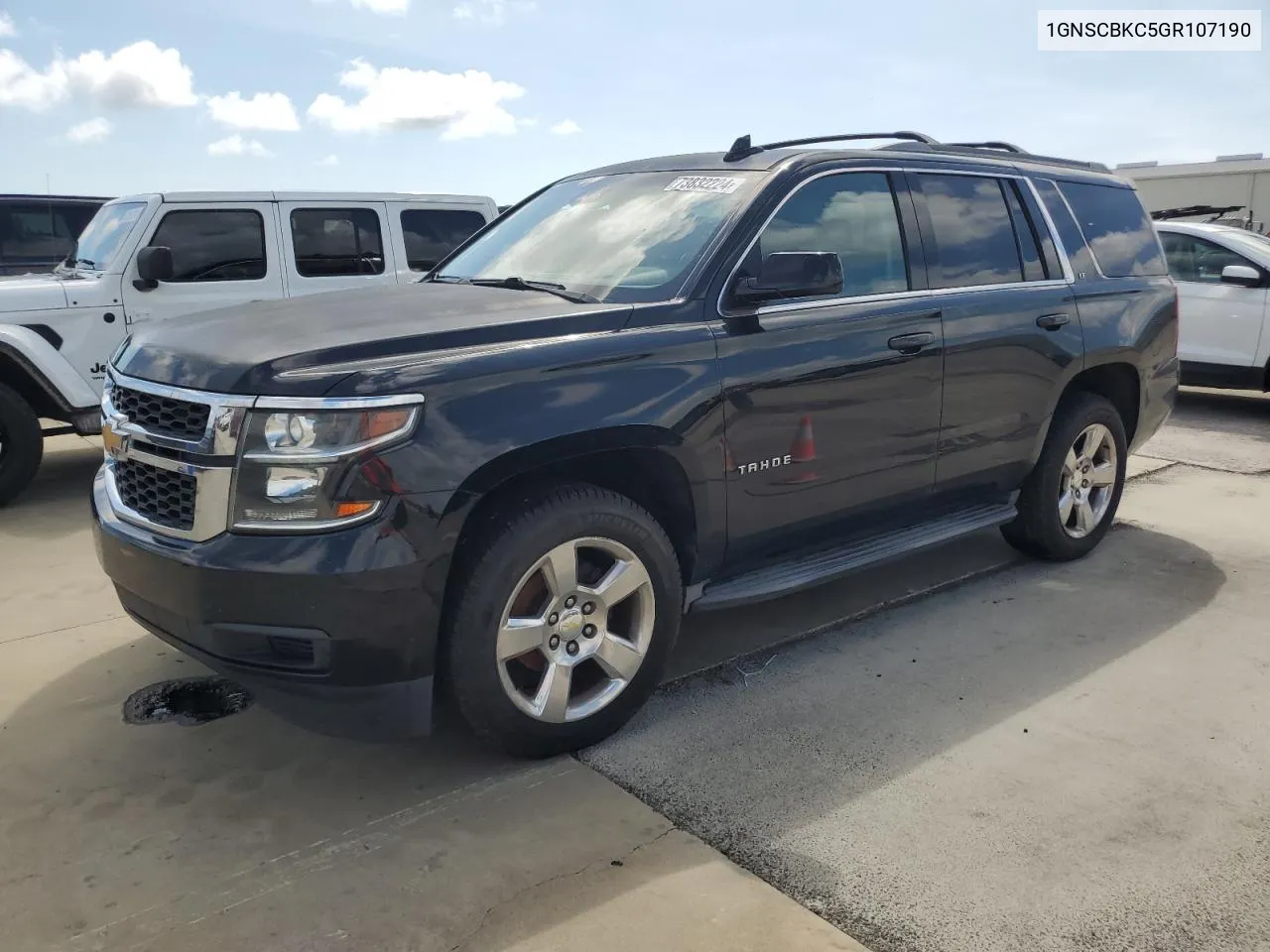 2016 Chevrolet Tahoe C1500 Lt VIN: 1GNSCBKC5GR107190 Lot: 73832224