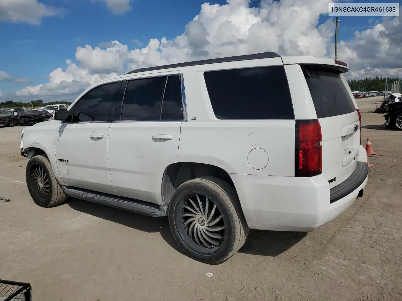 2016 Chevrolet Tahoe C1500 Ls VIN: 1GNSCAKC4GR461633 Lot: 74017794