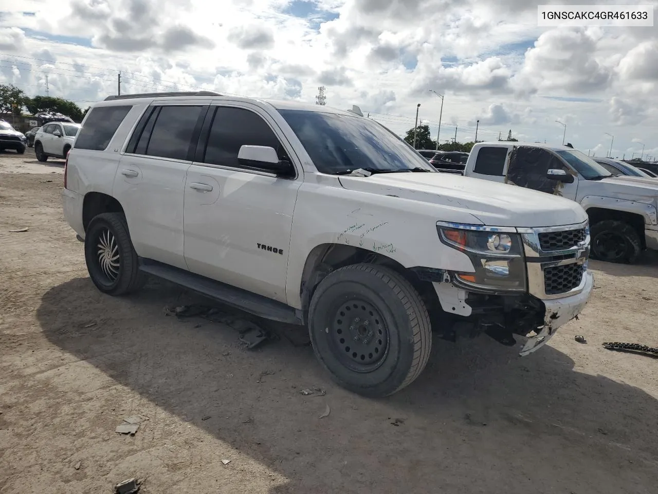 2016 Chevrolet Tahoe C1500 Ls VIN: 1GNSCAKC4GR461633 Lot: 74017794