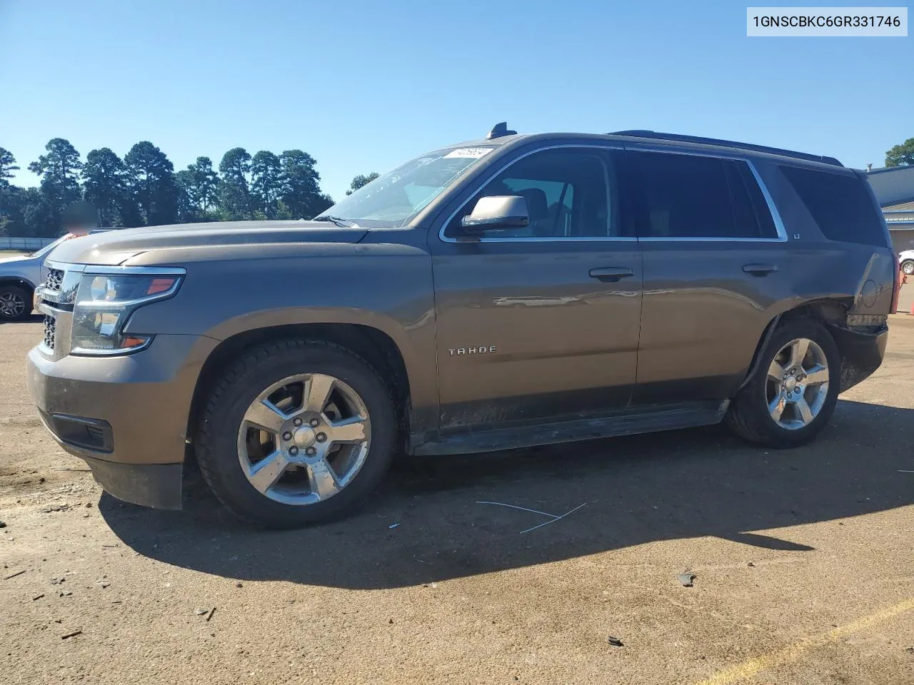 2016 Chevrolet Tahoe C1500 Lt VIN: 1GNSCBKC6GR331746 Lot: 74059634