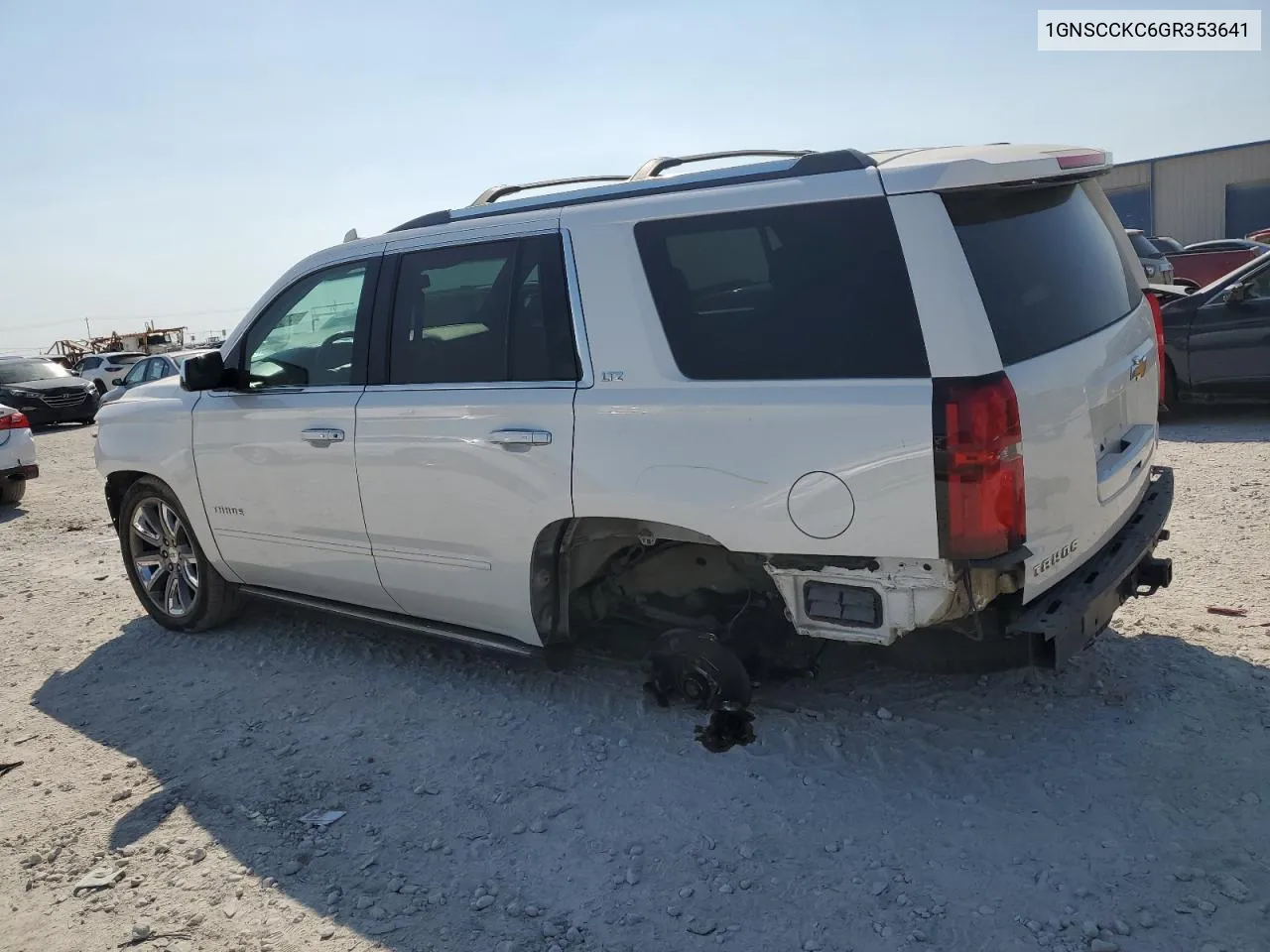 2016 Chevrolet Tahoe C1500 Ltz VIN: 1GNSCCKC6GR353641 Lot: 74736724