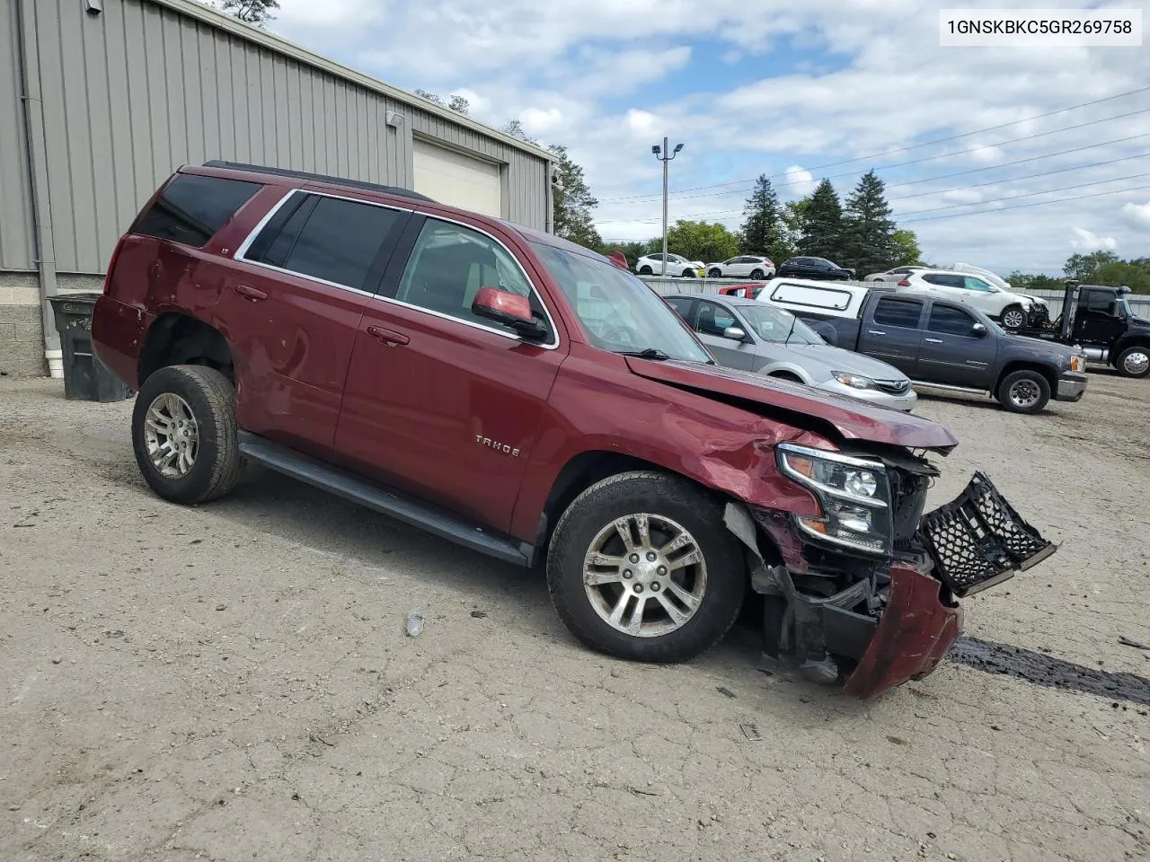 2016 Chevrolet Tahoe K1500 Lt VIN: 1GNSKBKC5GR269758 Lot: 74773314