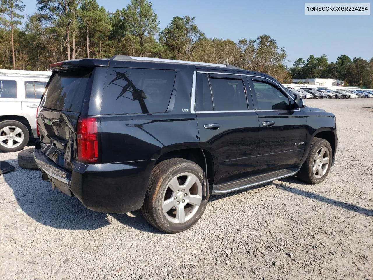 2016 Chevrolet Tahoe C1500 Ltz VIN: 1GNSCCKCXGR224284 Lot: 75035454