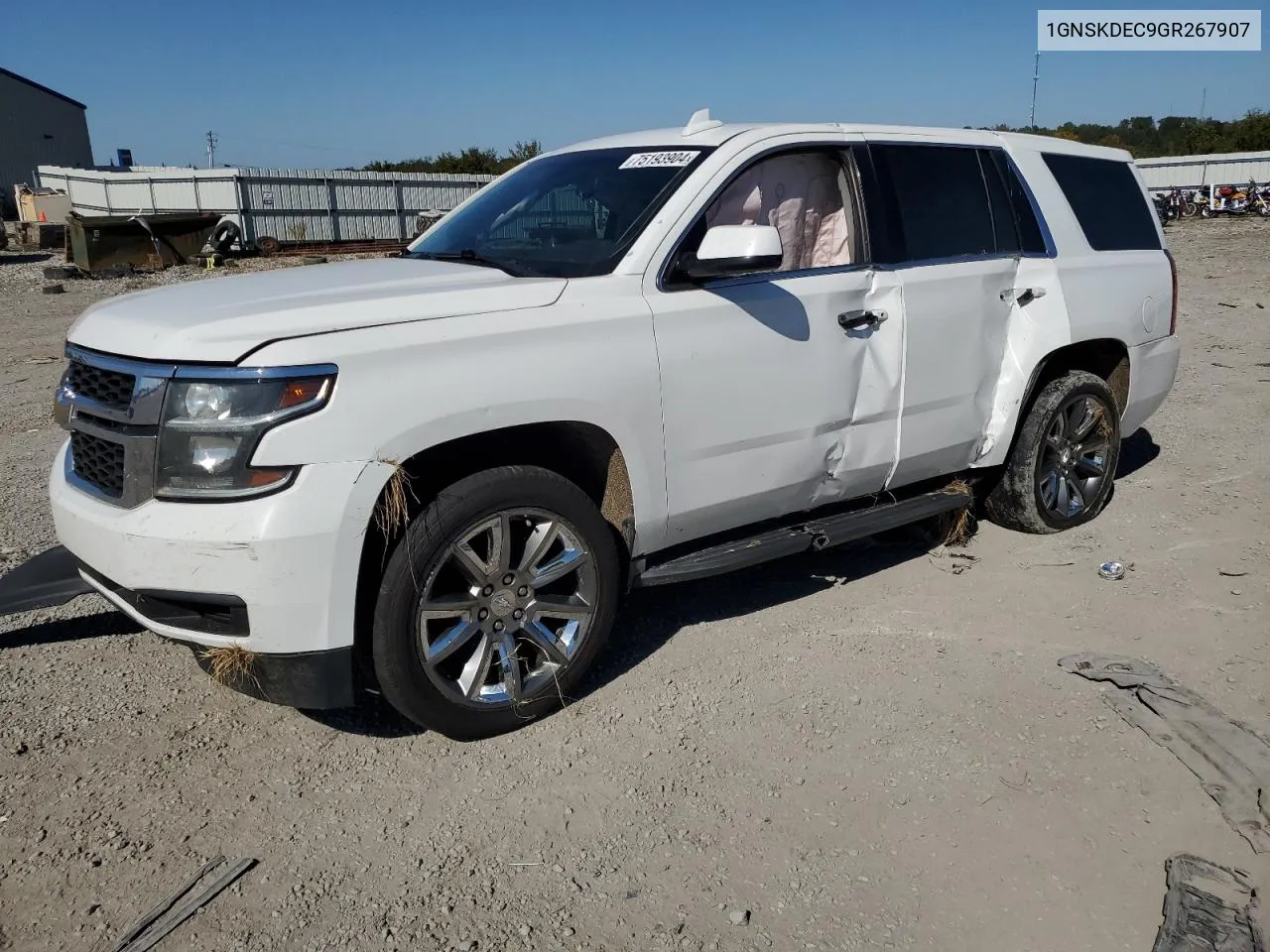 2016 Chevrolet Tahoe Police VIN: 1GNSKDEC9GR267907 Lot: 75193904