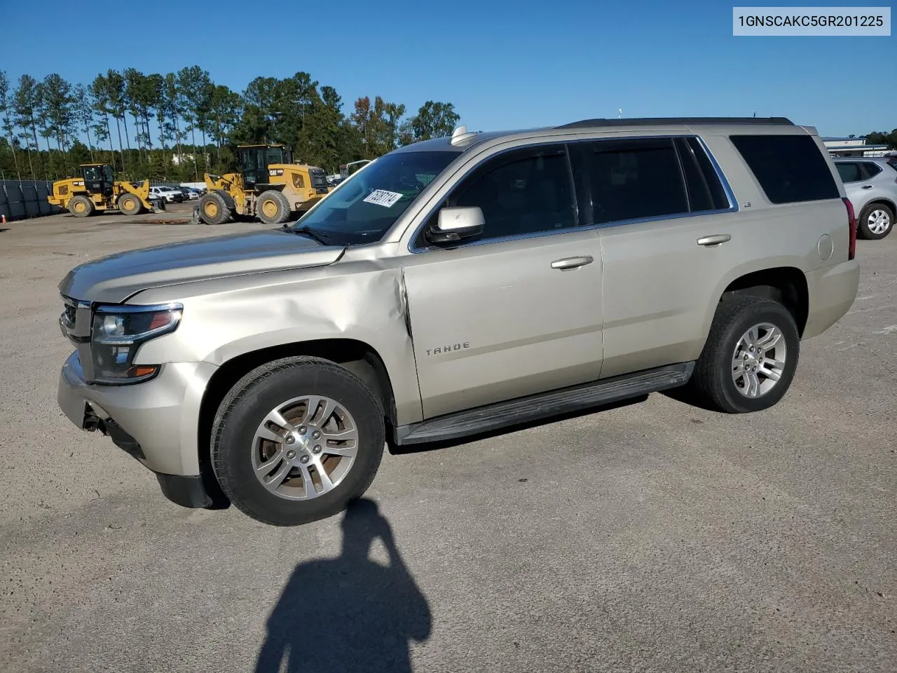 2016 Chevrolet Tahoe C1500 Ls VIN: 1GNSCAKC5GR201225 Lot: 75287114