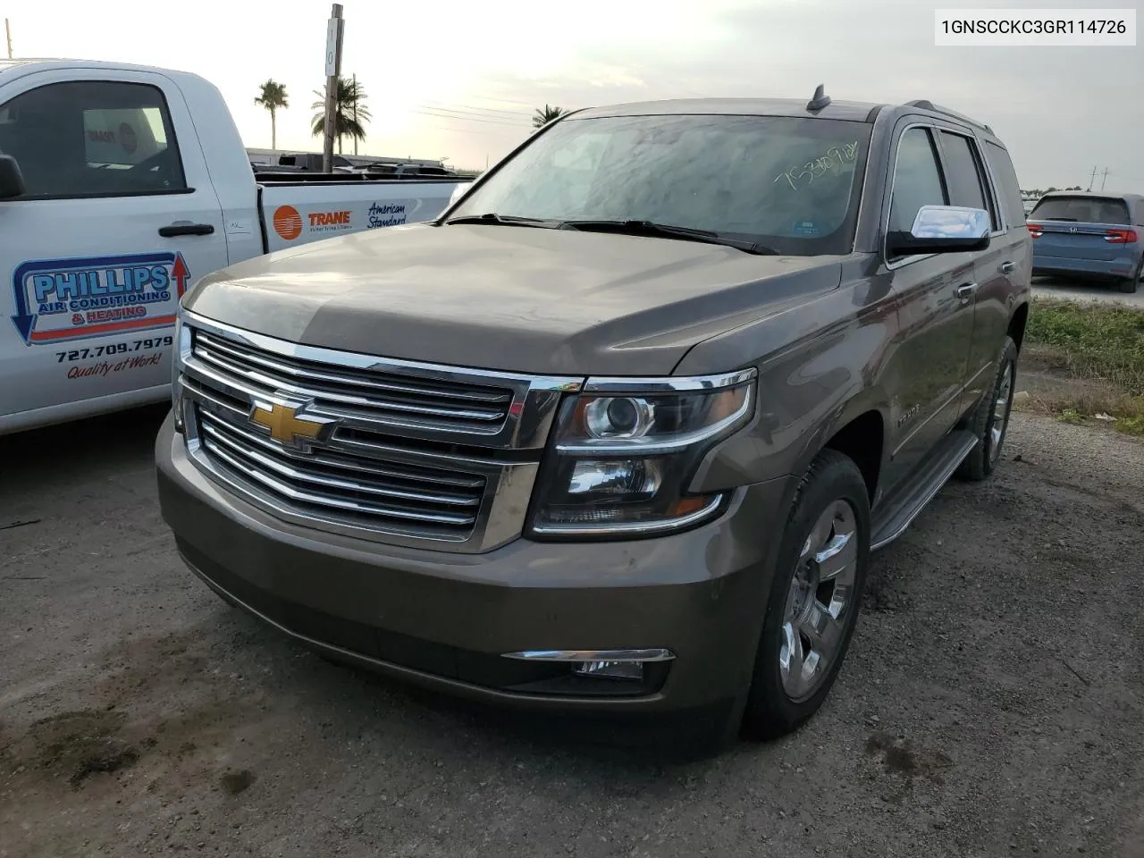 2016 Chevrolet Tahoe C1500 Ltz VIN: 1GNSCCKC3GR114726 Lot: 75310964