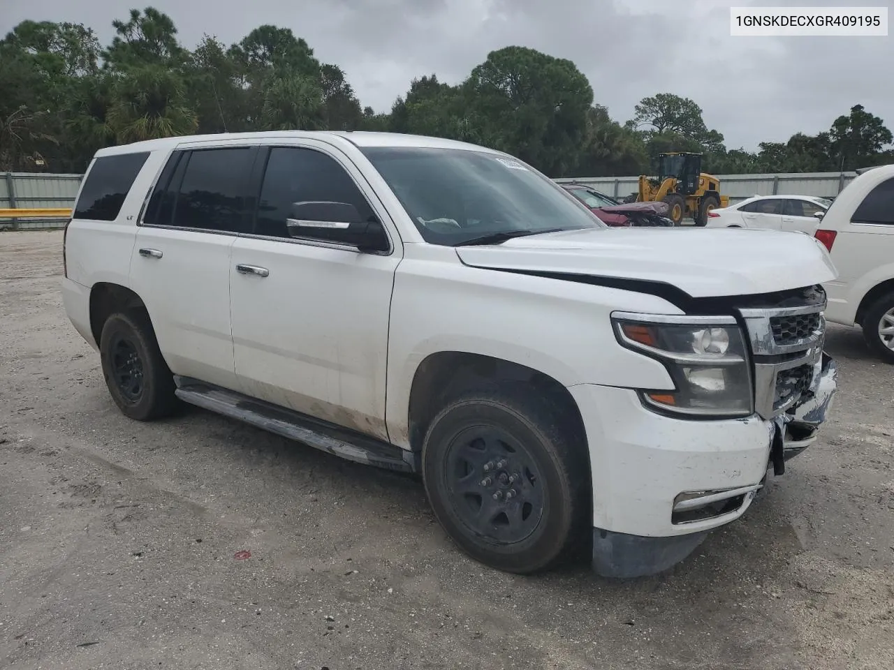 2016 Chevrolet Tahoe Police VIN: 1GNSKDECXGR409195 Lot: 75385544