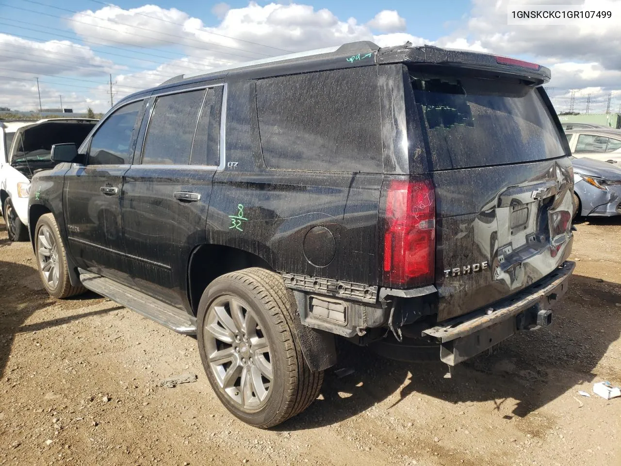 2016 Chevrolet Tahoe K1500 Ltz VIN: 1GNSKCKC1GR107499 Lot: 75741234