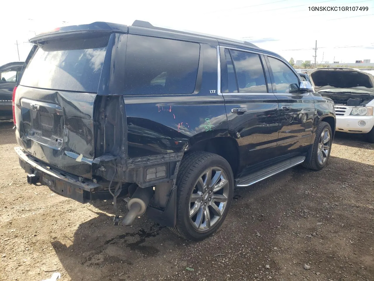 2016 Chevrolet Tahoe K1500 Ltz VIN: 1GNSKCKC1GR107499 Lot: 75741234