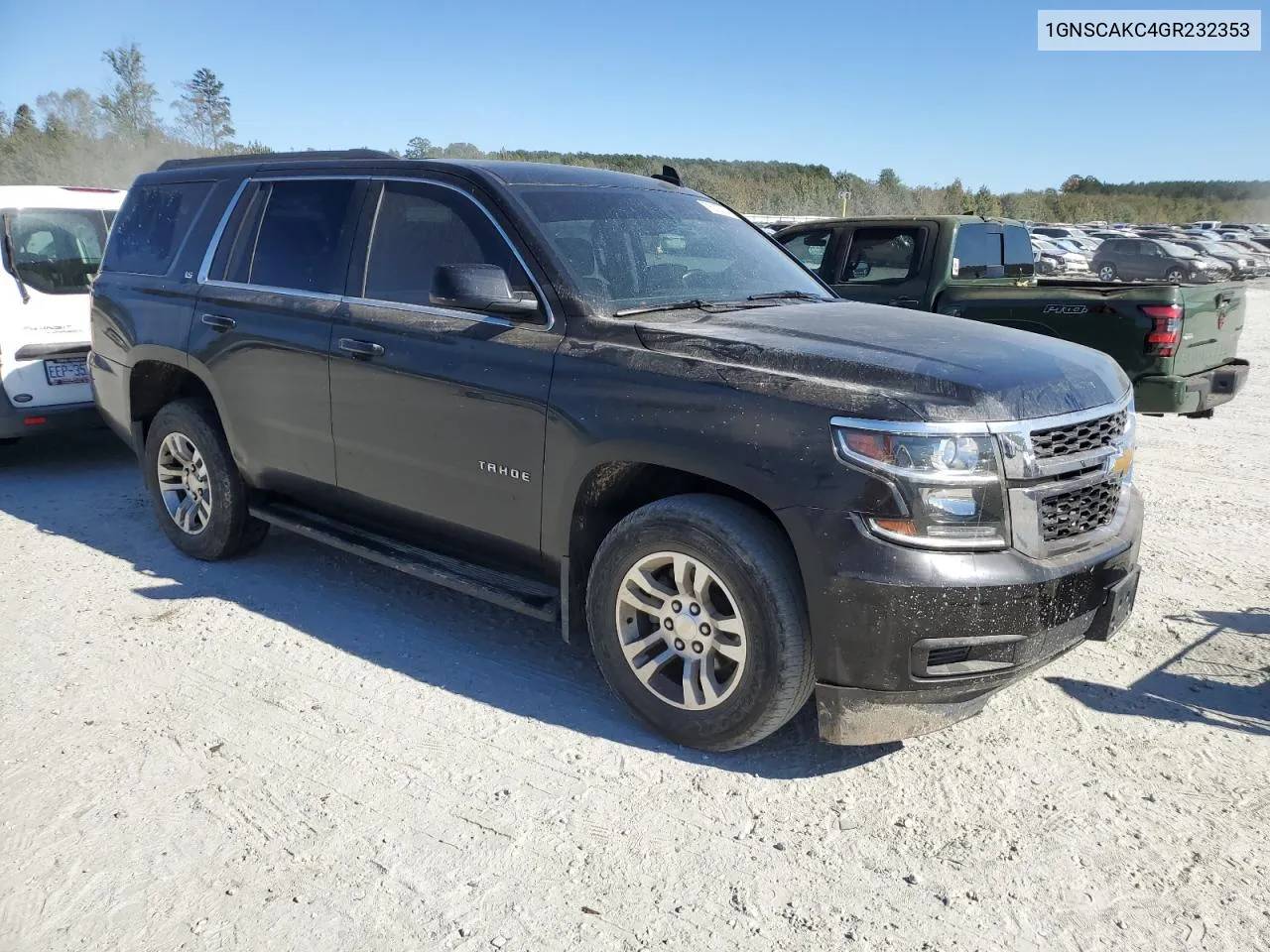 2016 Chevrolet Tahoe C1500 Ls VIN: 1GNSCAKC4GR232353 Lot: 76037204