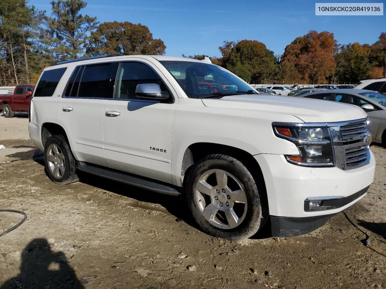 2016 Chevrolet Tahoe K1500 Ltz VIN: 1GNSKCKC2GR419136 Lot: 76388344