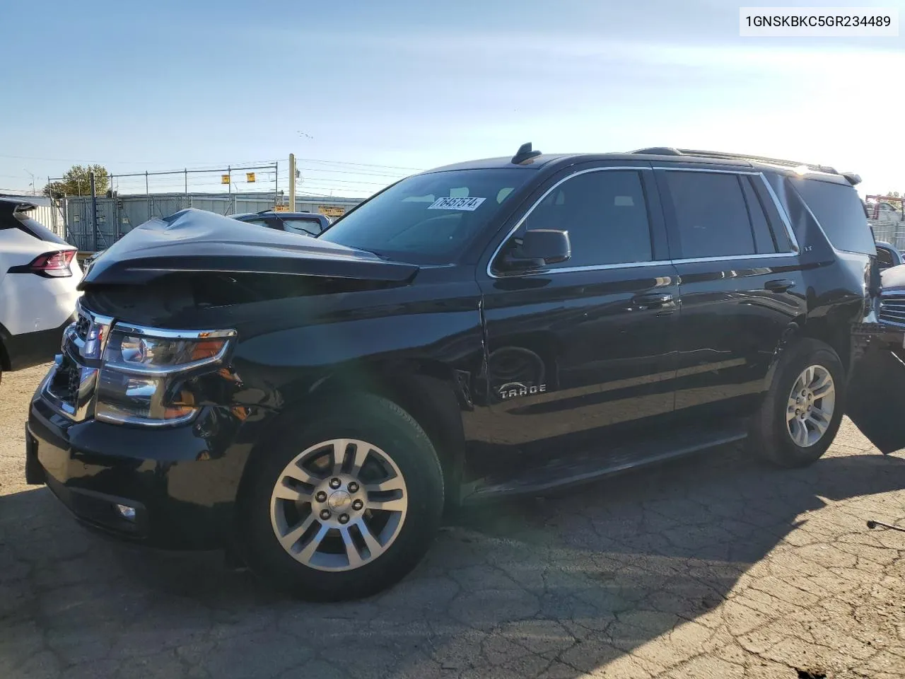 2016 Chevrolet Tahoe K1500 Lt VIN: 1GNSKBKC5GR234489 Lot: 76457574