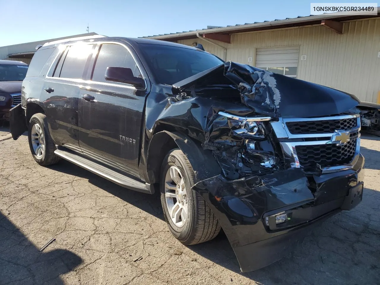 2016 Chevrolet Tahoe K1500 Lt VIN: 1GNSKBKC5GR234489 Lot: 76457574