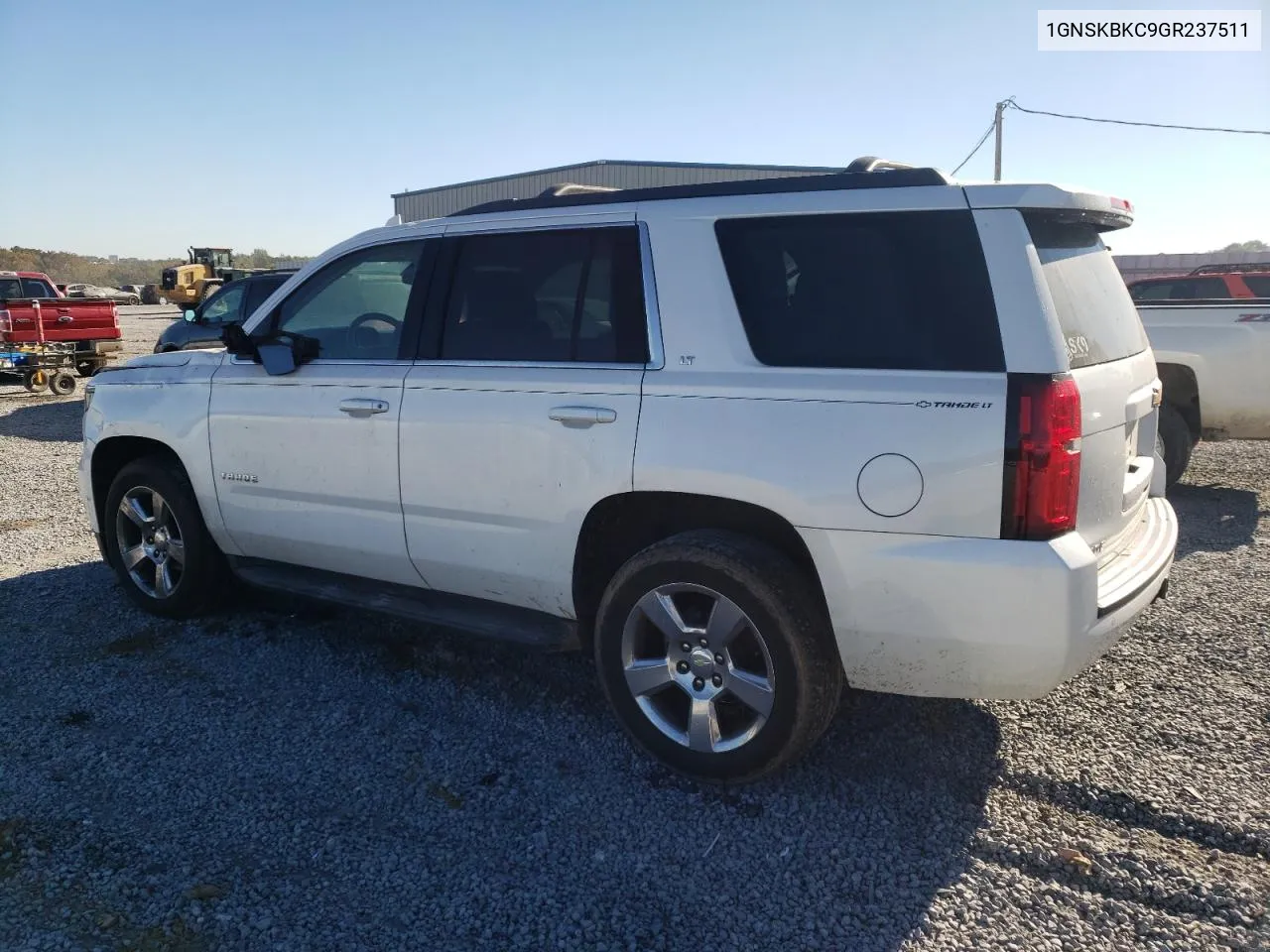 2016 Chevrolet Tahoe K1500 Lt VIN: 1GNSKBKC9GR237511 Lot: 76632264