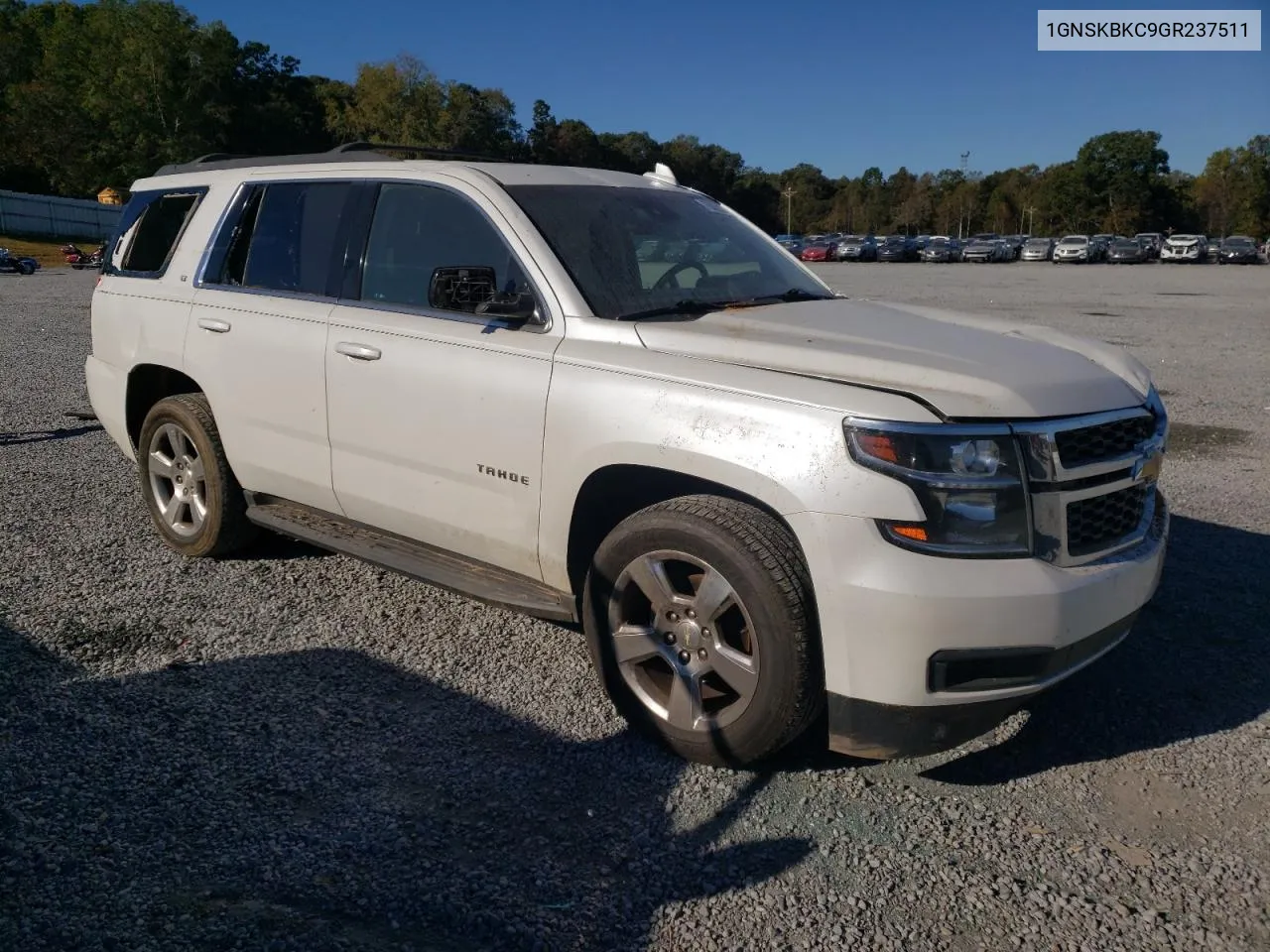 2016 Chevrolet Tahoe K1500 Lt VIN: 1GNSKBKC9GR237511 Lot: 76632264