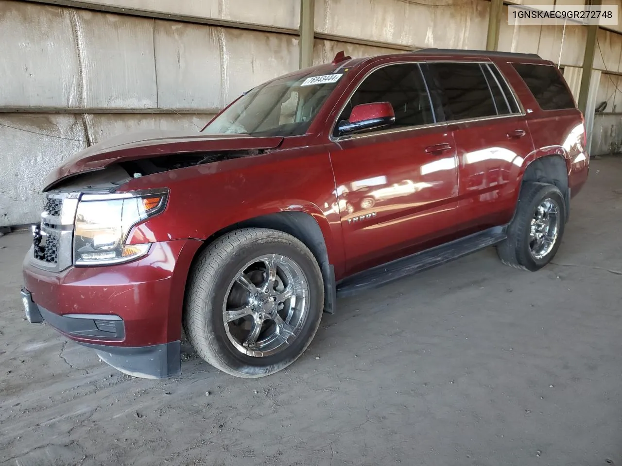 2016 Chevrolet Tahoe K1500 Ls VIN: 1GNSKAEC9GR272748 Lot: 76943444