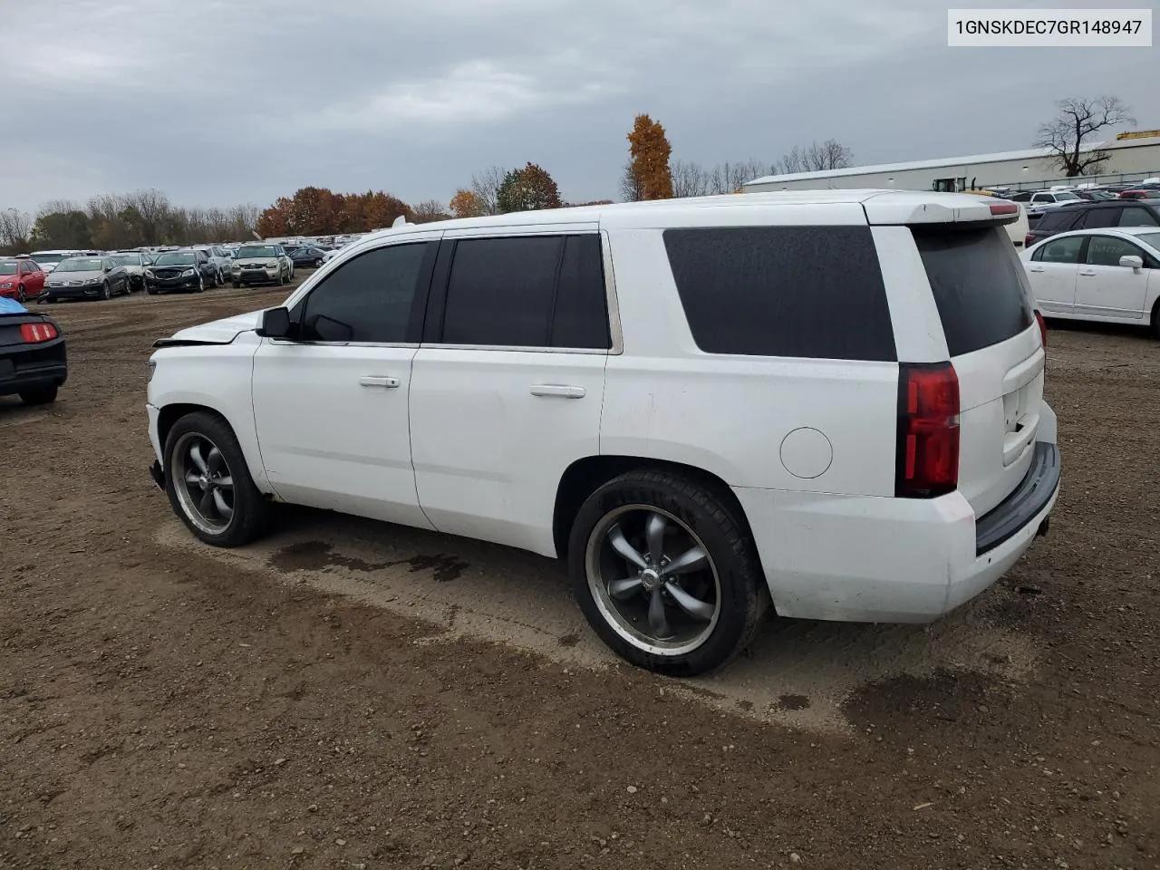 2016 Chevrolet Tahoe Police VIN: 1GNSKDEC7GR148947 Lot: 77437274