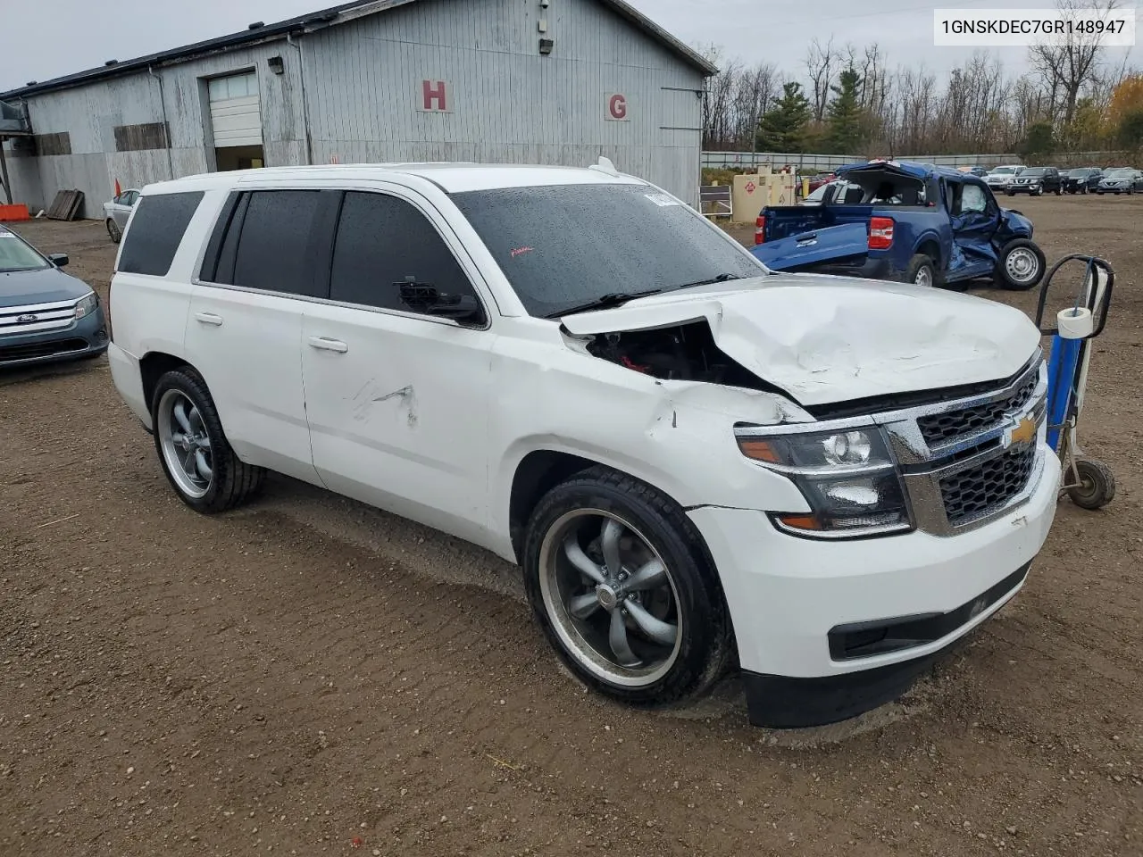 2016 Chevrolet Tahoe Police VIN: 1GNSKDEC7GR148947 Lot: 77437274