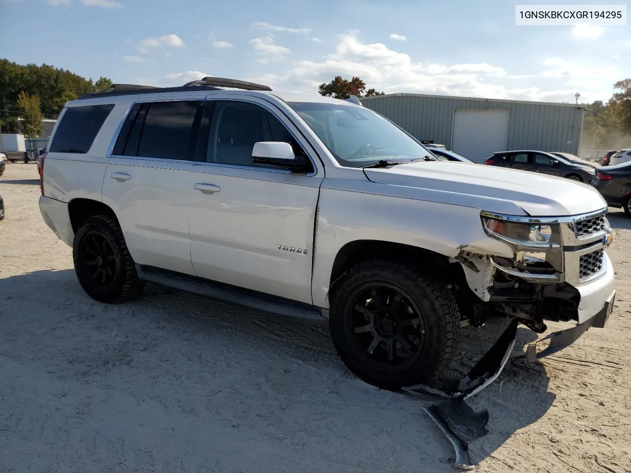 2016 Chevrolet Tahoe K1500 Lt VIN: 1GNSKBKCXGR194295 Lot: 77565684