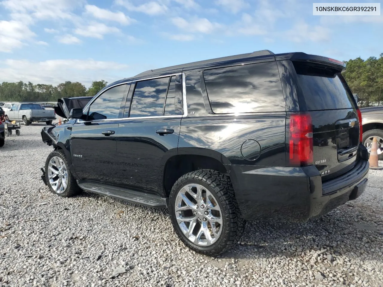 2016 Chevrolet Tahoe K1500 Lt VIN: 1GNSKBKC6GR392291 Lot: 77586984