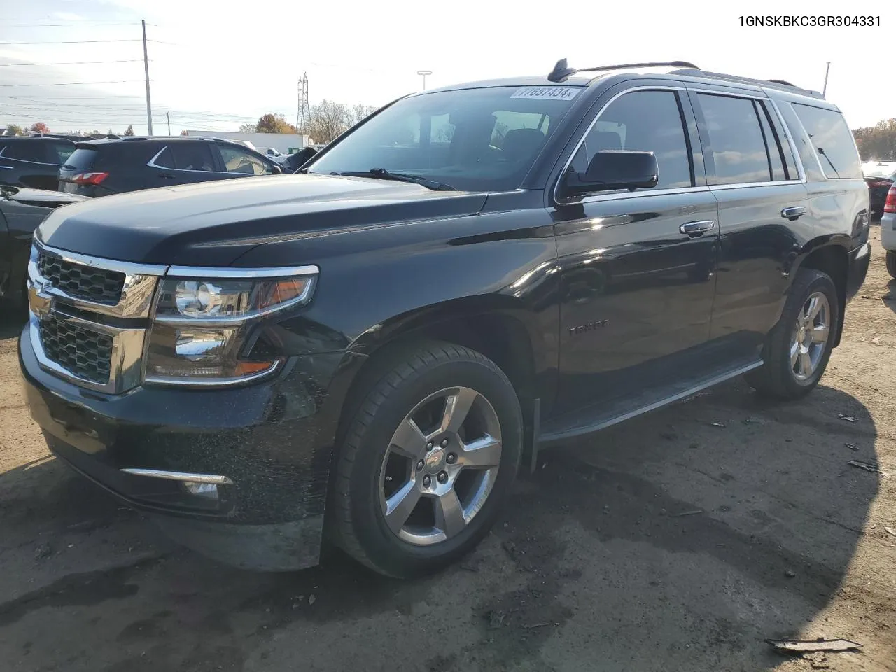 2016 Chevrolet Tahoe K1500 Lt VIN: 1GNSKBKC3GR304331 Lot: 77657434