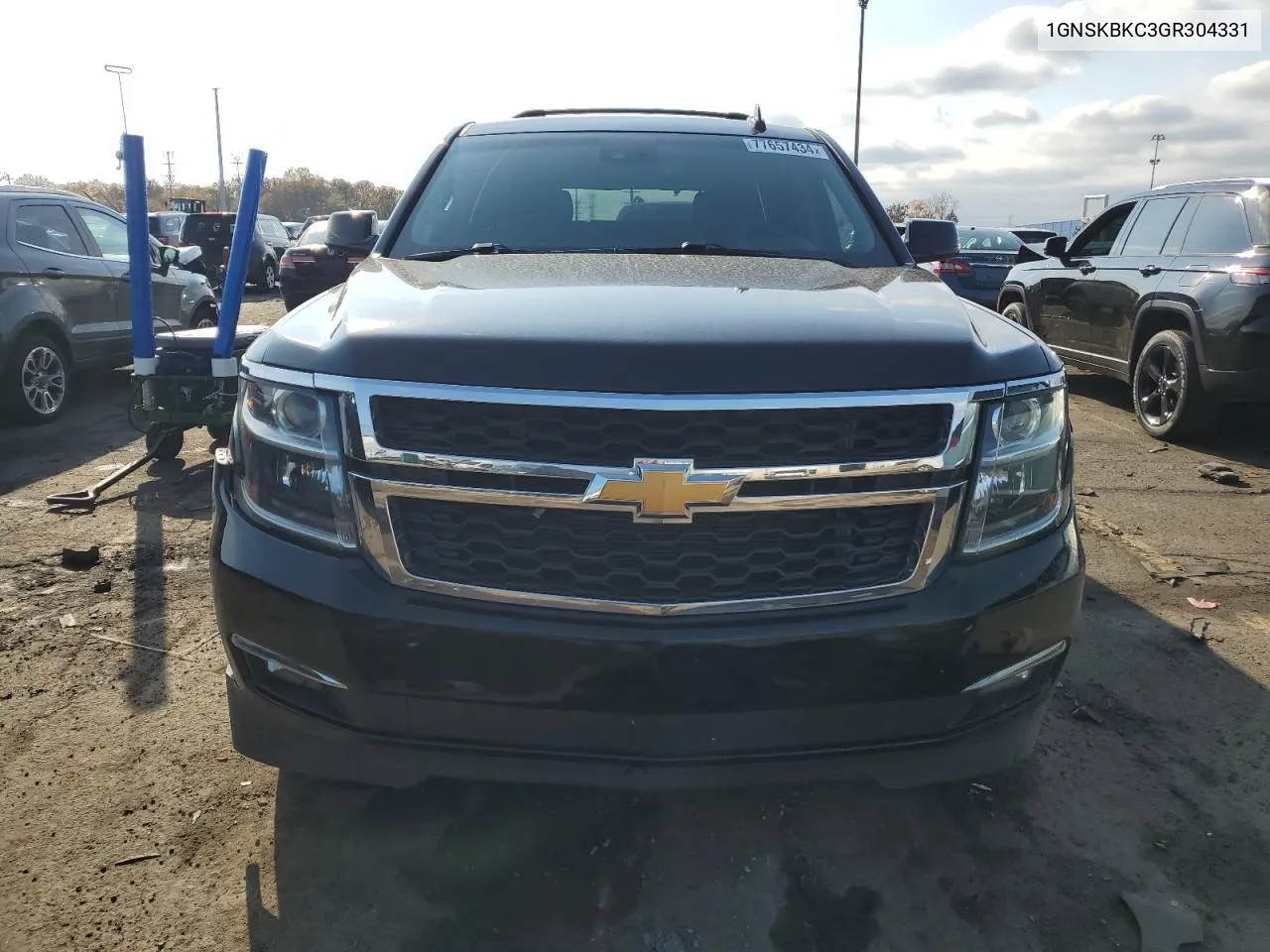 2016 Chevrolet Tahoe K1500 Lt VIN: 1GNSKBKC3GR304331 Lot: 77657434