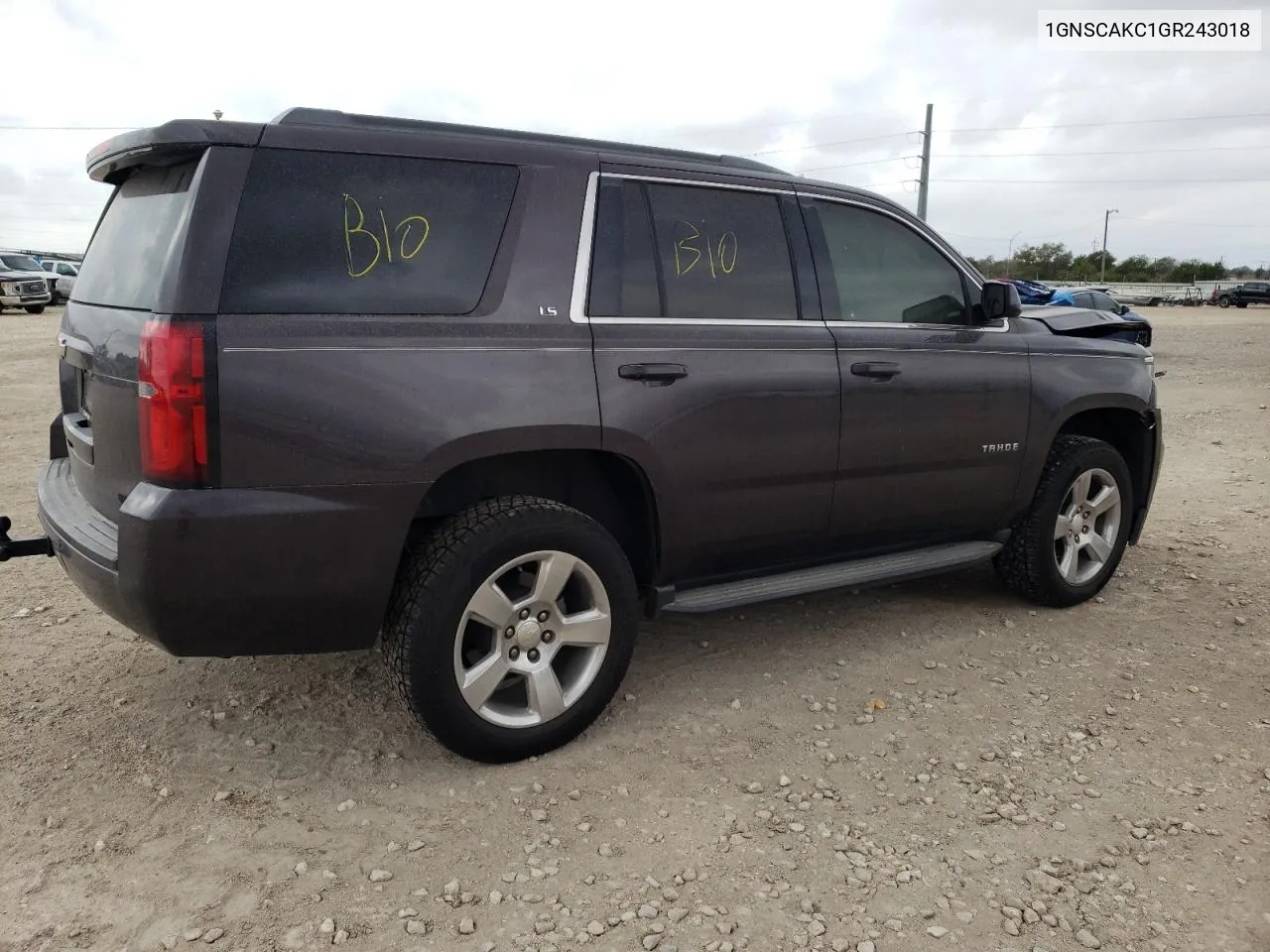 2016 Chevrolet Tahoe C1500 Ls VIN: 1GNSCAKC1GR243018 Lot: 79080254