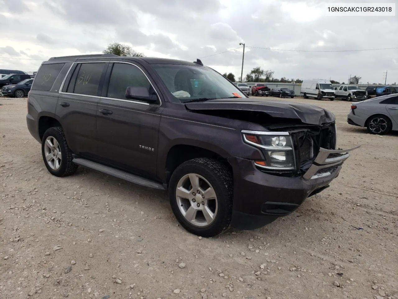 2016 Chevrolet Tahoe C1500 Ls VIN: 1GNSCAKC1GR243018 Lot: 79080254