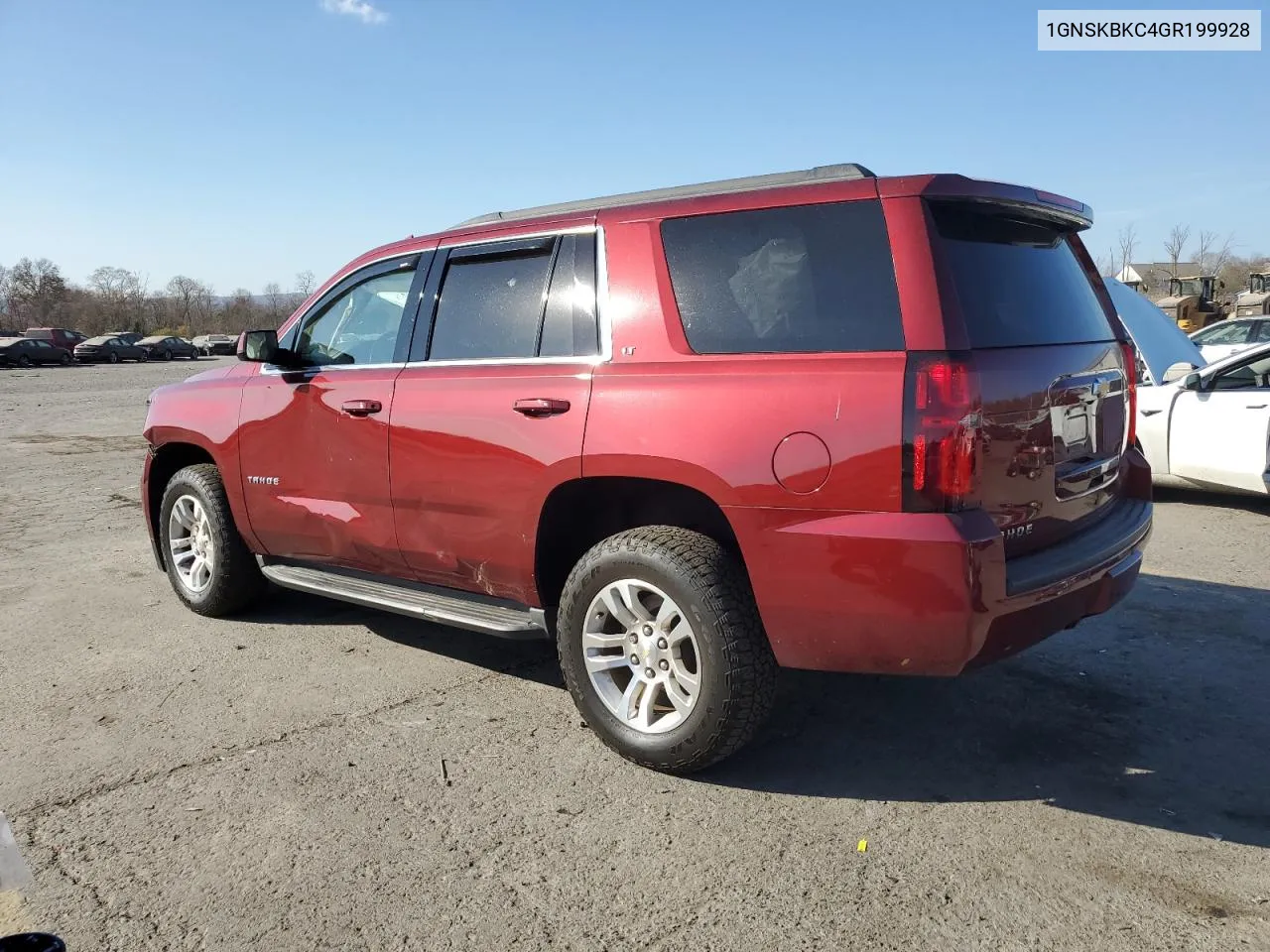 2016 Chevrolet Tahoe K1500 Lt VIN: 1GNSKBKC4GR199928 Lot: 79189924