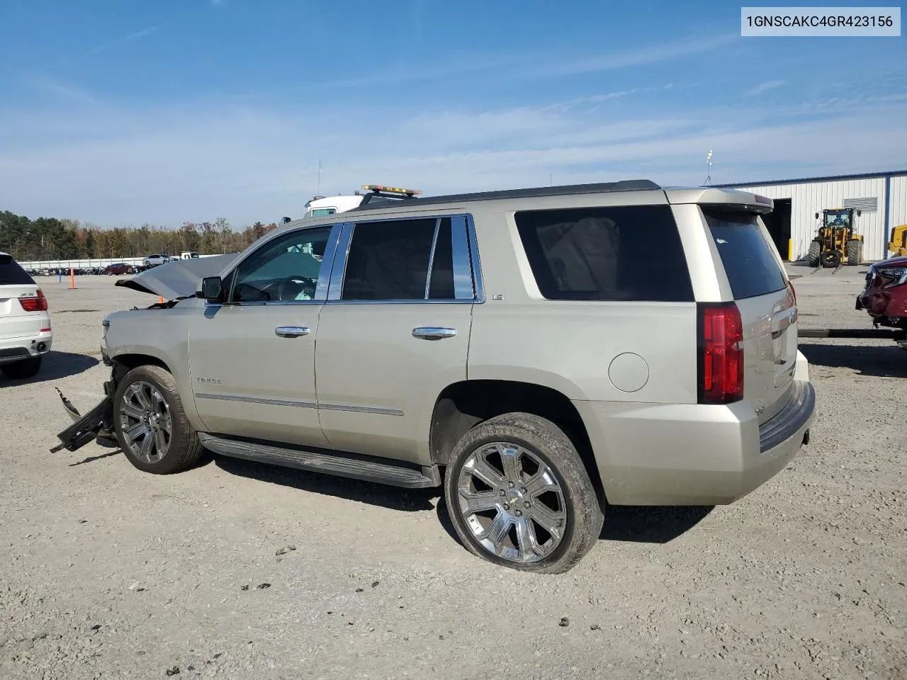 2016 Chevrolet Tahoe C1500 Ls VIN: 1GNSCAKC4GR423156 Lot: 80038254