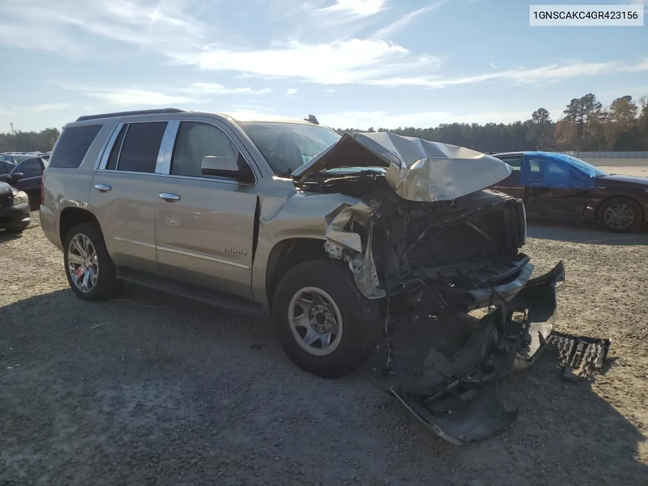 2016 Chevrolet Tahoe C1500 Ls VIN: 1GNSCAKC4GR423156 Lot: 80038254