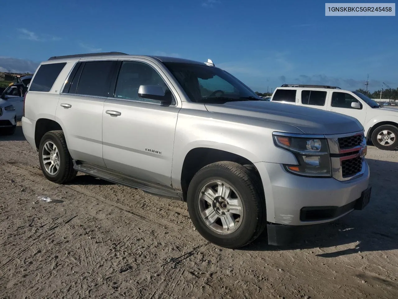 2016 Chevrolet Tahoe K1500 Lt VIN: 1GNSKBKC5GR245458 Lot: 80491844