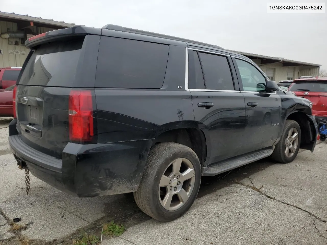 2016 Chevrolet Tahoe K1500 Ls VIN: 1GNSKAKC0GR475242 Lot: 80676064